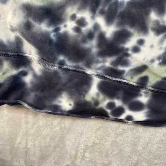 Soft Surroundings Hoodie Large Tie-Dye Gray &  Light Teal - Picture 5 of 8